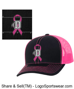 Derby Breast Cancer Awareness OSFM Cap C27 Design Zoom