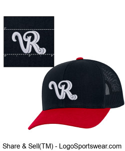 Valley Rough Riders Mesh Snapback Cap C32 Design Zoom