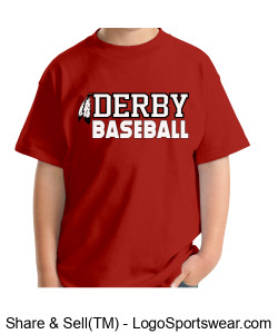 Derby Baseball Youth Tee YT8 Design Zoom