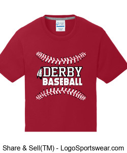Derby Baseball Adult Tee AT24 Design Zoom