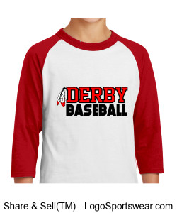 Derby Baseball Youth Tee YT11 Design Zoom