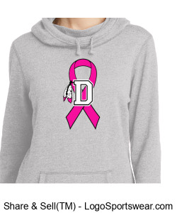 Derby Breast Cancer Awareness Ladies Hoodie LPU7 Design Zoom